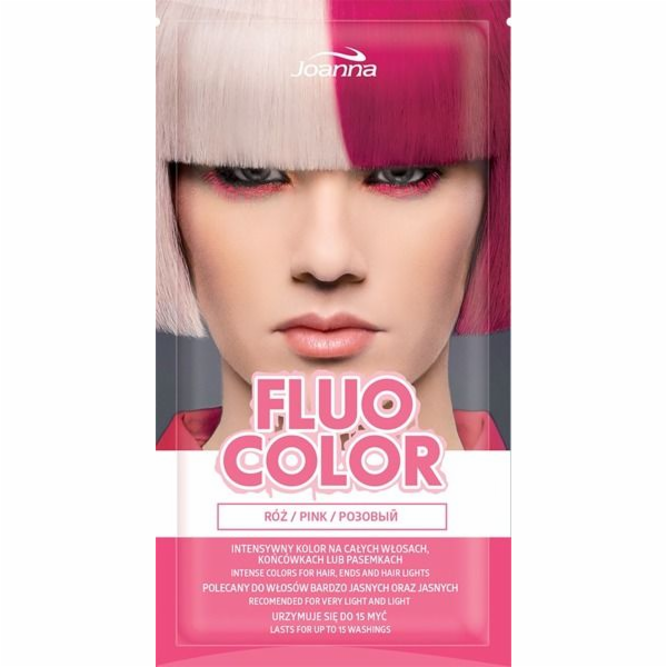 Joanna Fluo Color Pink barvicí šampon 35g