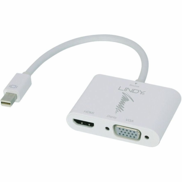Lindy DisplayPort Mini AV adaptér – HDMI – D-Sub (VGA) bí...
