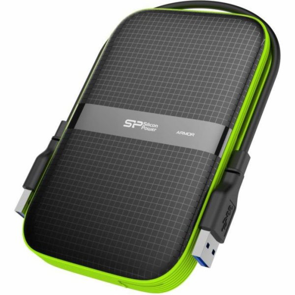Silicon Power HDD Armor A60 1 TB Black-Green (SP010TBPHDA...