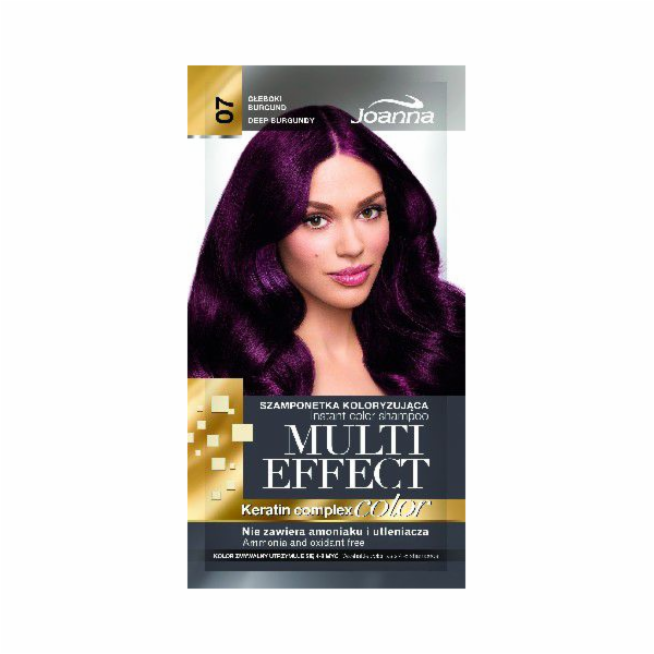 Joanna Multi Effect Color Keratin Complex Shampoo 07 Deep...