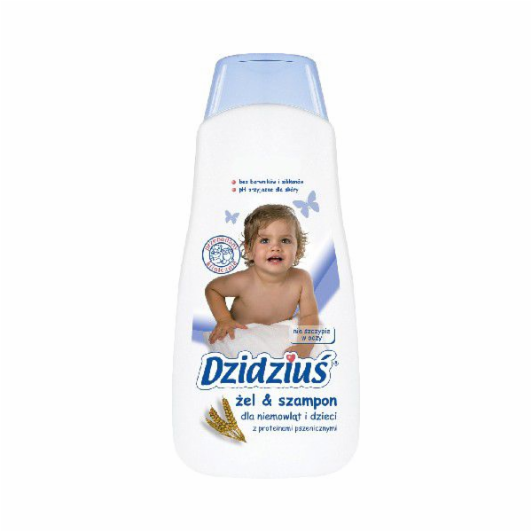 Dzidziuś Gelový šampon pro kojence a děti s pšeničnými pr...