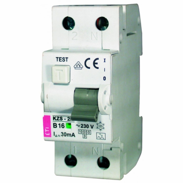 KZS- 2M B 16A/ 30MA/AC RESIDUAL CURRENT CIRCUIT BREAKER B...