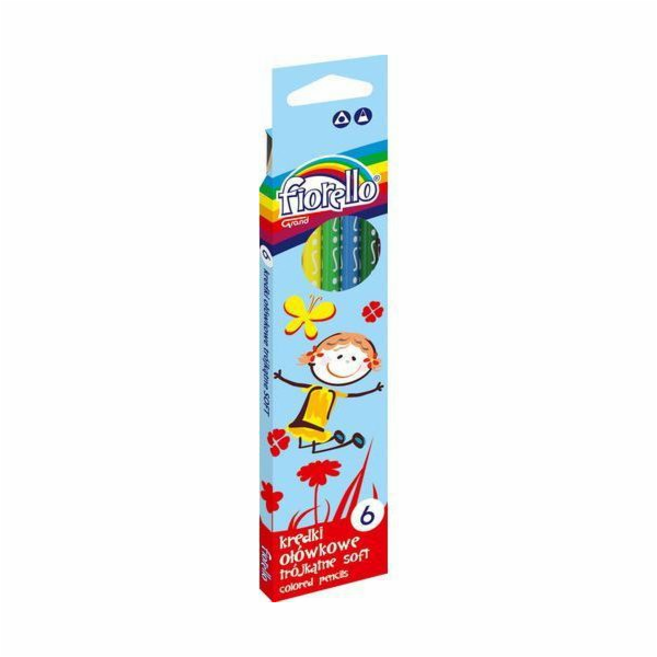 Pastelky Grand Pencil 6 barev, trojúhelníkové, super měkké