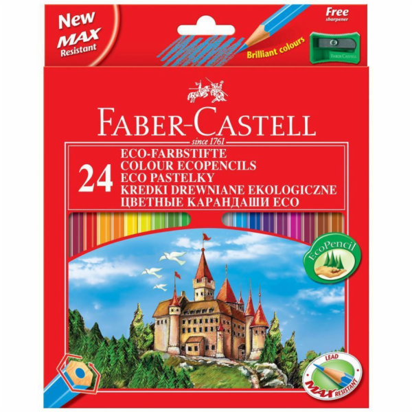 Pastelky Faber-Castell Pencil 24 eko barev