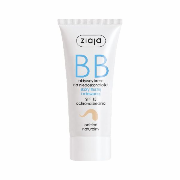 Ziaja BB krém pro mastnou a smíšenou pleť přírodní tón 50 ml