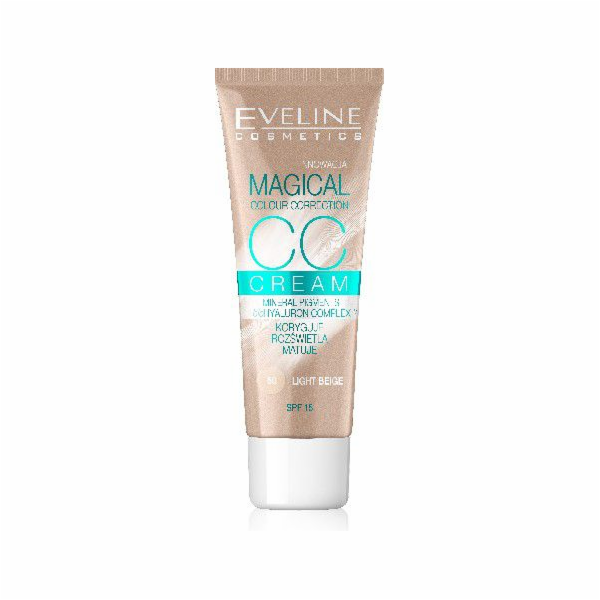Eveline Fluid Magical CC Cream č. 50 Světle béžová 30ml