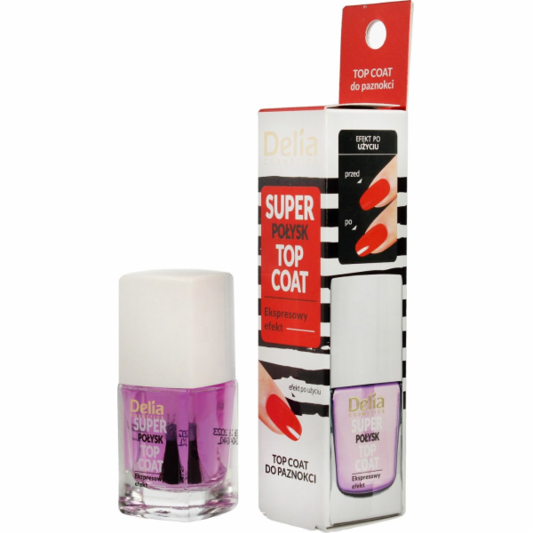 Delia Cosmetics Top Coat na nehty Super Gloss 11ml