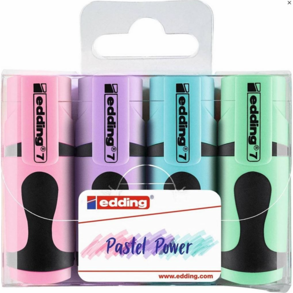 Edding Mini zvýrazňovač 4 pastelové barvy EDDING