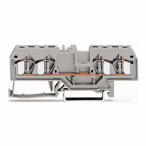 Wago 4vodičová svorkovnice 4mm2 oranžová (281-653)