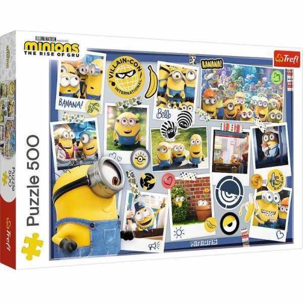 Trefl Puzzle 500 dílků Minions Crazy foto kolekce 37390 T...