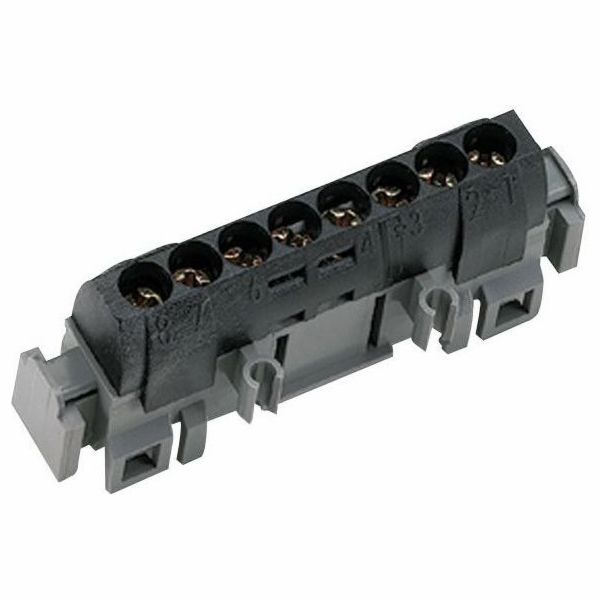 Legrand Připojovací lišta s 8 otvory černá IP2xC-8 (004852)