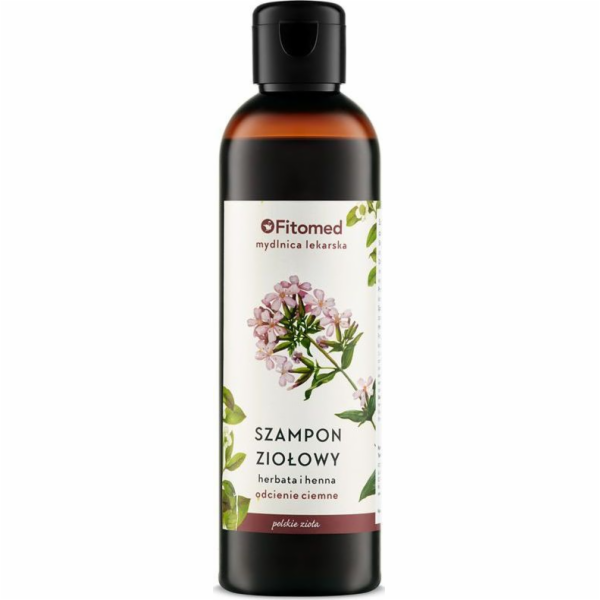 Fitomed Herbal šampon a mýdlo na tmavé vlasy, čaj a henna