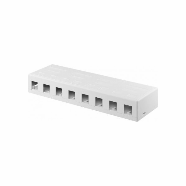 WENTRONIC Patch panel 8port, Keystone na stenu