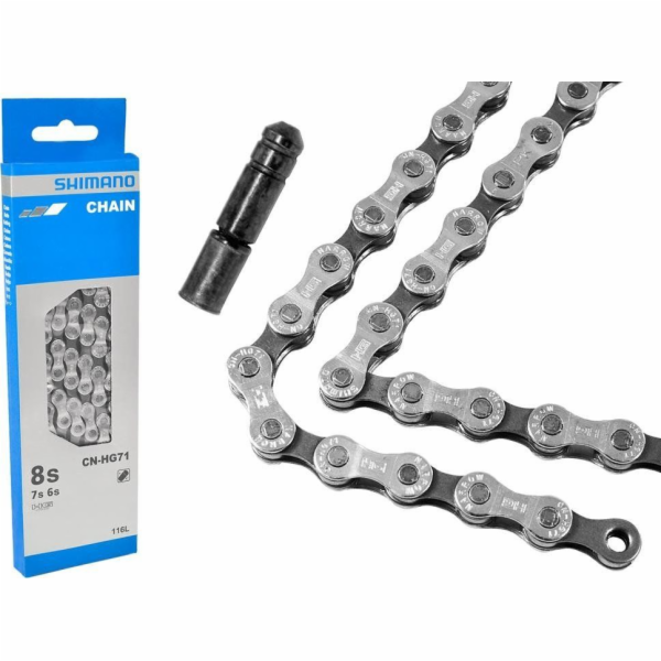 Řetěz SHIMANO CN-HG71 - 6/7/8 rychlostí - 116 článků + čep