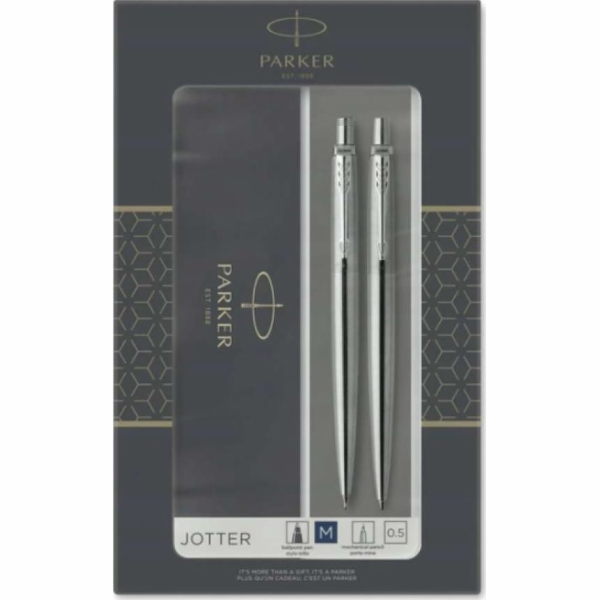 Parker SET BALLPOINT + TUŽKA JOTTER STEEL CT 2093256