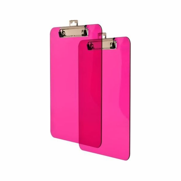 Tetis Board s kovovým klipem A4 růžová (BD641-R)