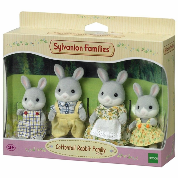 Epocha Sylvanian Families figurka Rodina šedého zajíčka -...