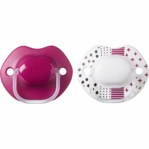 Dudlík Tommee Tippee URBAN bílý a růžový 2 kusy (43341960)