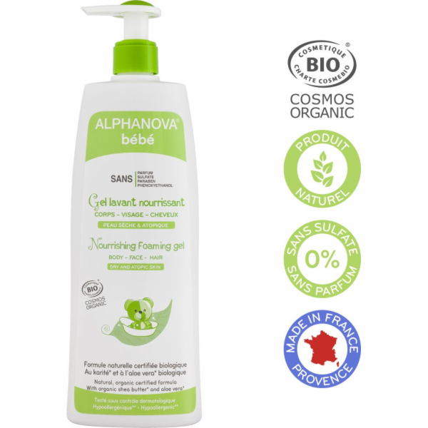 Alphanova bebe mycí gel pro suchou a atopickou pokožku 50...