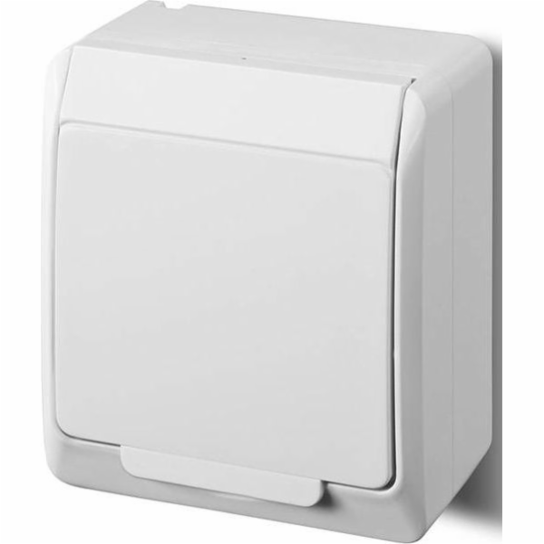 Elektro-Plast HERMES Jednozásuvka bez 2P+Z SCHUKO IP44 bí...