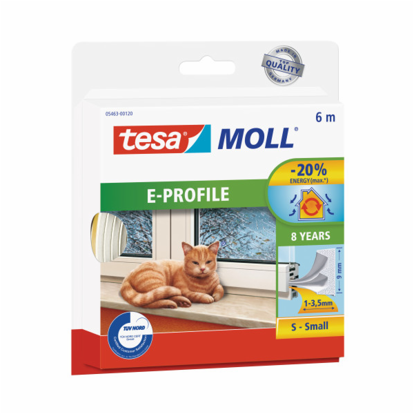 TESA GASKET WHITE E - 6m 9mm
