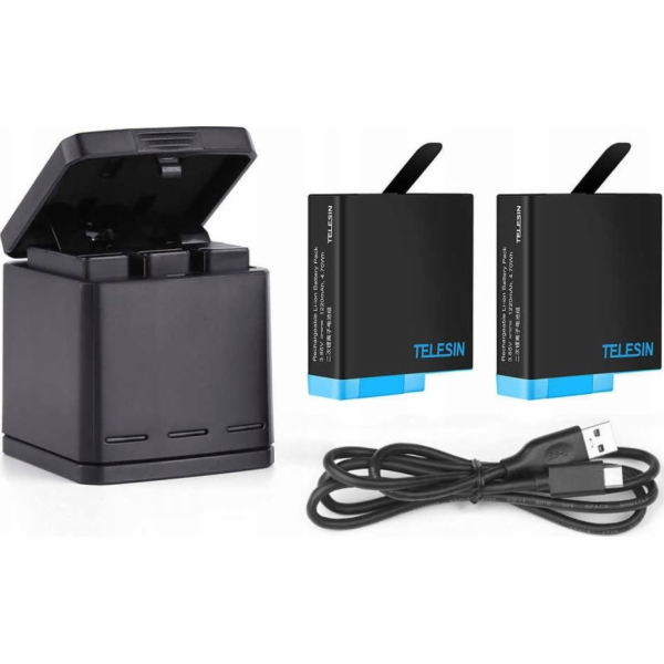 Telesin USB nabíječka 2x baterie pro Gopro Hero 8 / 7 / 6...