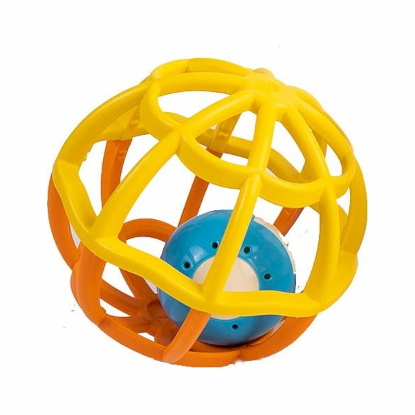 Smily Play Rattle, měkký míček, oranžová