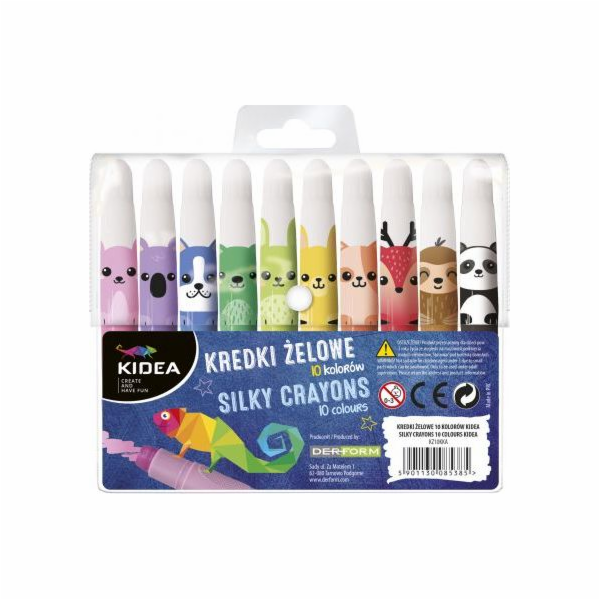 Derform Gel pastelky 10 barev KIDEA