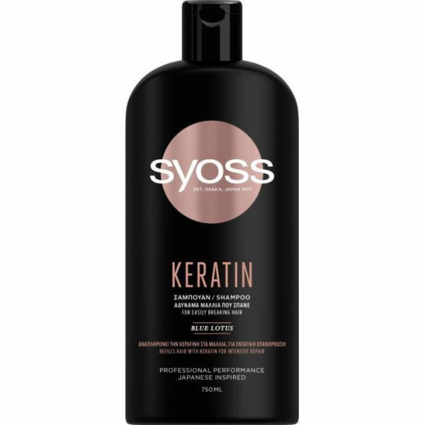 Syoss Keratin Shampoo šampon pro slabé a lámavé vlasy 750 ml
