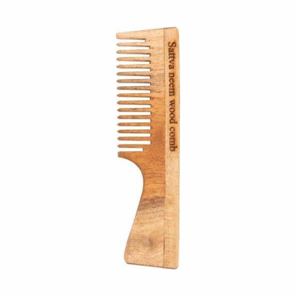 Sattva Sattva Neem Wood Comb hřeben na vlasy z neemového ...