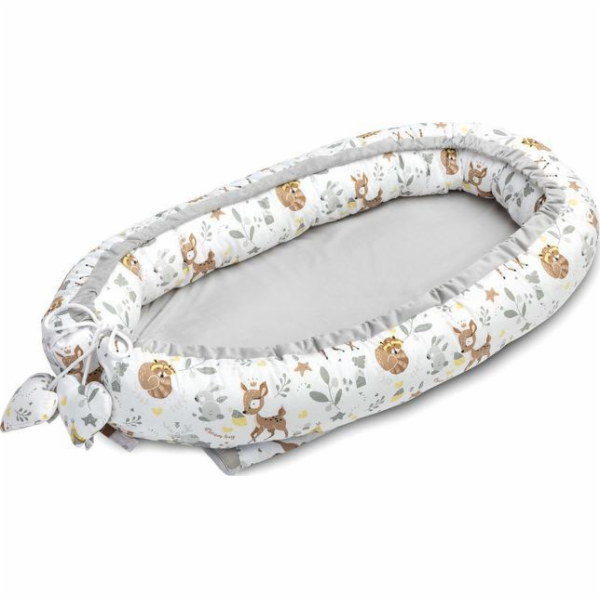 Sensillo VELVET COCOON 80x45 LESNÍ DOBRODRUŽSTVÍ BÍLÁ /8816