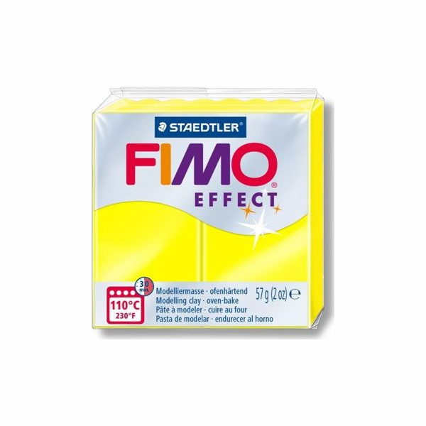 Fimo termosetová plastová hmota Efekt neonově žlutá 57g