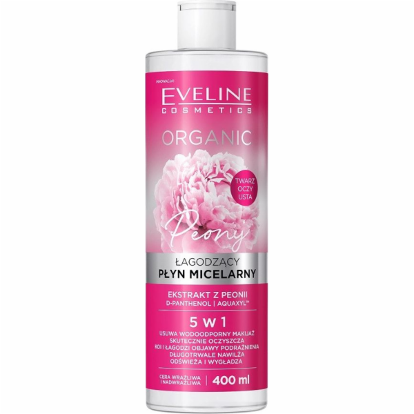 Eveline Organic Pivoňka zklidňující micelární fluid 5v1 p...