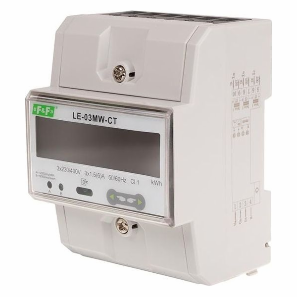 LE-03MW-CT DUAL TARIFF ELECTRICITY METER  3-PHASE  2-WAY ...