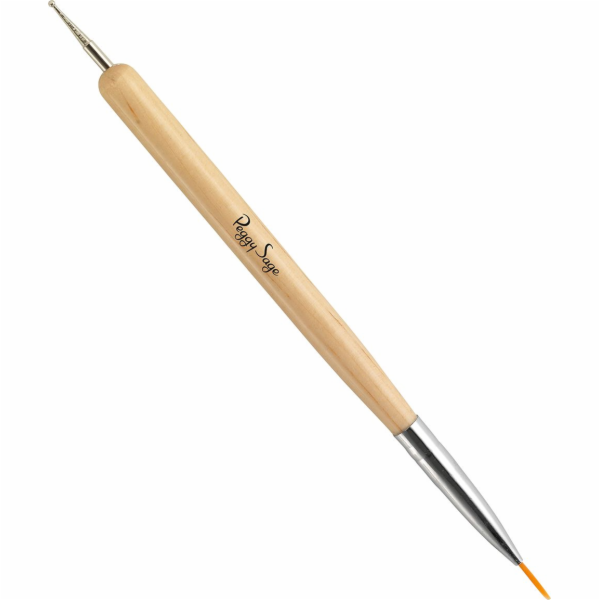 Peggy Sage 2v1 NAIL ART BRUSH MARBLING TOOL Štětec a nást...