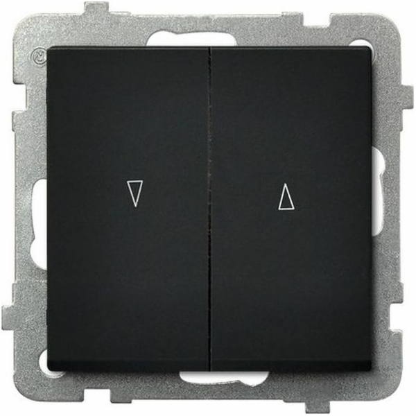 Ospel SONATA Vypínač /s mechanickým zámkem/ černá metalíz...