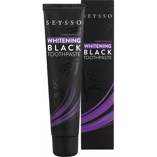 Seysso Carbon Black - bělící zubní pasta s aktivním uhlím...