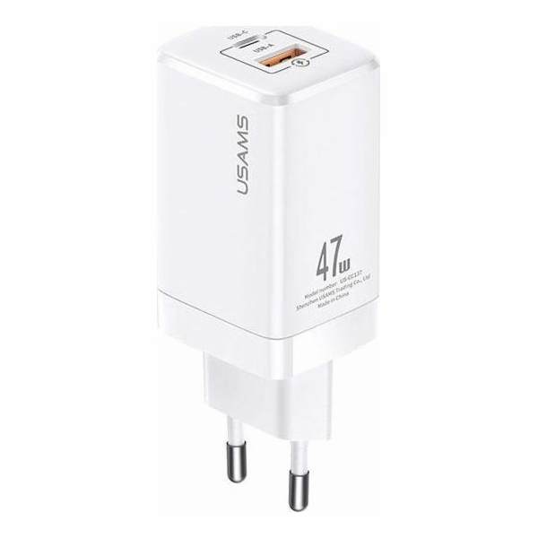 Usams T41 nabíječka 1x USB-A 1x USB-C 3 A (6958444971148)