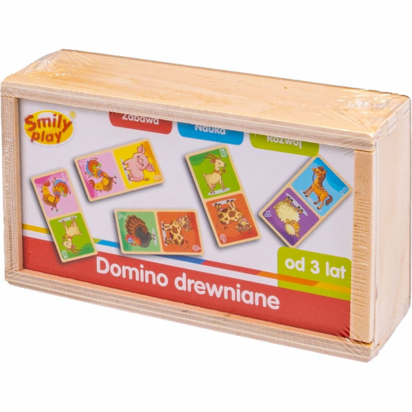 Smily Play Dřevěné domino Smily Play zvířátka