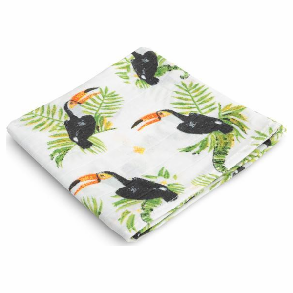 Sensillo TOUCANS MUSLÍNOVÁ PLENKA 70 X 80
