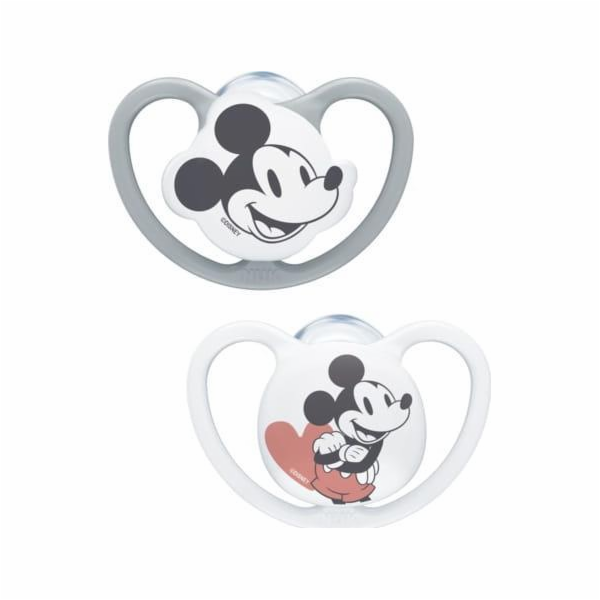 NUK Space dudlík silikonový dudlík 2 ks 0-6m Mickey Mouse...