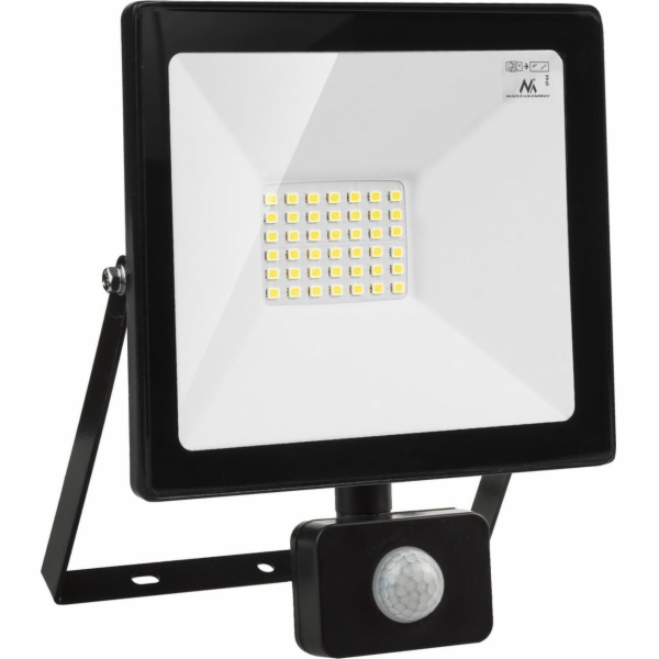 LED světlomet Maclean LED s pohybovým senzorem, tenký 30W...
