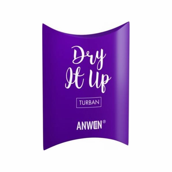 Anwen ANWEN_Dry It Up vlasový turban Černý