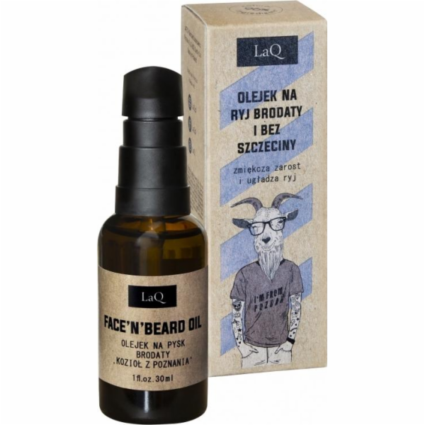 LaQ LAQ_Oil na vousy a strniště na obličeji, zjemňuje vou...