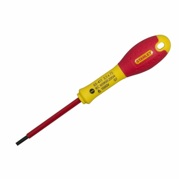Stanley VDE plochý elektrický šroubovák 3,5x75mm (65-411)