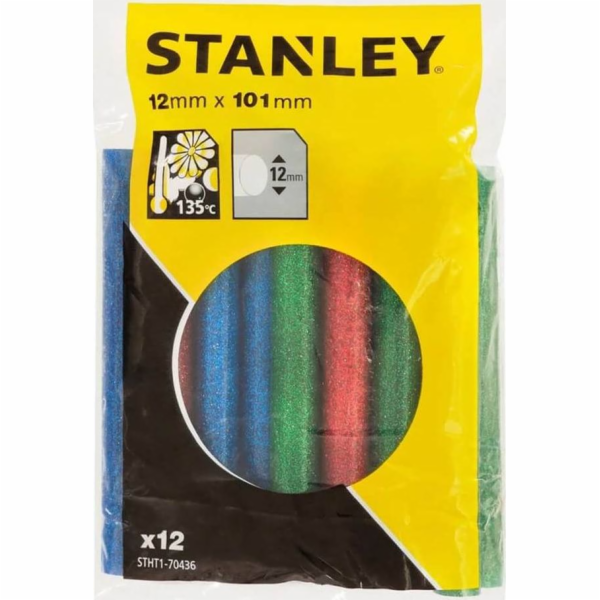 Lepicí tyčinky Stanley 12 mm x 100 mm sada barev 12 ks ST...