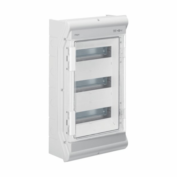 Hager Modulární rozvodná deska 3x12 povrchová montáž IP65...