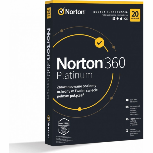 Norton Norton 360 Platinum Box PL 20 - zařízení - licence...