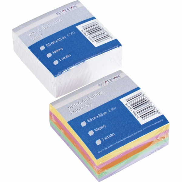 Starpak kostka vložka bílá lepená 85x85 mm (00605)