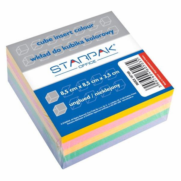 Starpak Vložka pro kostku 85x85 mm, barevná (187160)